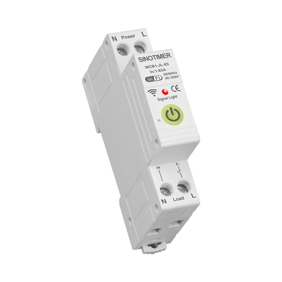 Imagine Releu protectie supratensiune, curent, 63A AC220V, WiFi aplicatie Tuya, temporizator, temperatura, contor KWH, diferential