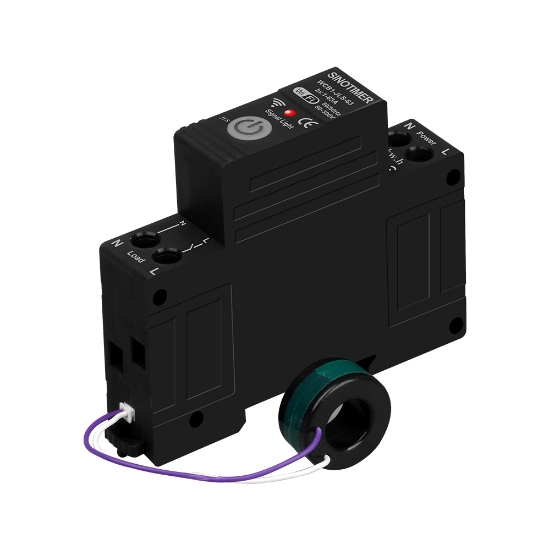 Imagine Releu protectie supratensiune, curent, 63A, WiFi Tuya, temporizator, temperatura, contor KWH, diferential, bidirectional