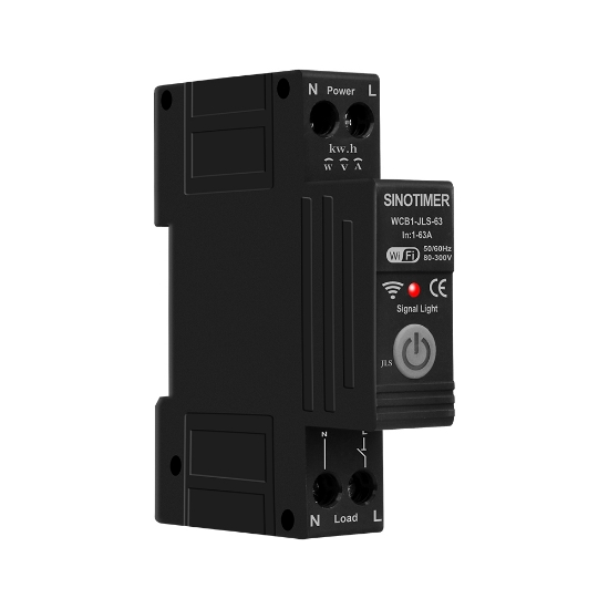 Imagine Releu protectie supratensiune, curent, 63A, WiFi Tuya, temporizator, temperatura, contor KWH, diferential, bidirectional