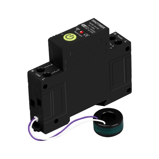 Imagine Releu protectie smart, 63A, WiFi Tuya, temporizator, temperatura, contor KWH, diferential, bidirectional, ajustabil