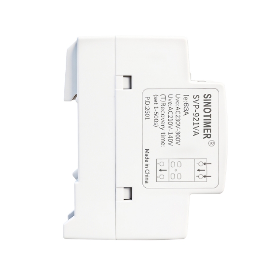 Imagine Protector tensiune monofazic, pe șină DIN SINOTIMER SVP-921VA, 230V, 63A