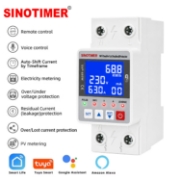 Imagine Releu protectie, dubla deconectare, WiFi Sinotimer SVP688W-63AN2, 63A, monitorizare energie (PV), bidirectional