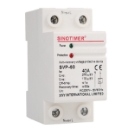 Imagine Protectie automata Sinotimer SVP-60, 40A, protectie supratensiune si subtensiune cu reconectare automata, 230V AC, sina DIN