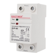 Imagine Protectie automata Sinotimer SVP-60, 40A, protectie supratensiune si subtensiune cu reconectare automata, 230V AC, sina DIN