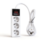 Imagine Priza multipla SINOTIMER SVP103VA-EU, protectie reglabila la supratensiune, subtensiune si supracurent, afisaj digital LCD, 230V