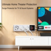 Imagine Priza multipla SINOTIMER SVP103VA-EU, protectie reglabila la supratensiune, subtensiune si supracurent, afisaj digital LCD, 230V