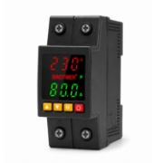 Imagine Releu protectie tensiune si curent Sinotimer SVP-718D, 80A, 230V, 2P, afisaj digital, negru