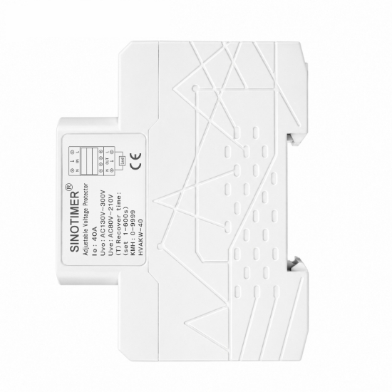 Imagine Releu protectie tensiune Sinotimer SVP-717, 40A, 5-in-1, supratensiune, subtensiune, supracurent, contor energie