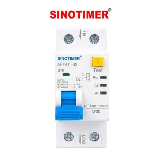 Imagine Intrerupator AFDD Sinotimer AFDD1-63 B16, 1P+N, 16A, 30mA, protectie arc electric, diferentiala, suprasarcina si scurtcircuit