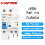 Imagine Intrerupator AFDD SINOTIMER AFDD2-63 B16, 1P+N, 16A, 230V, 30mA, protectie arc, diferentiala, 4.5kA