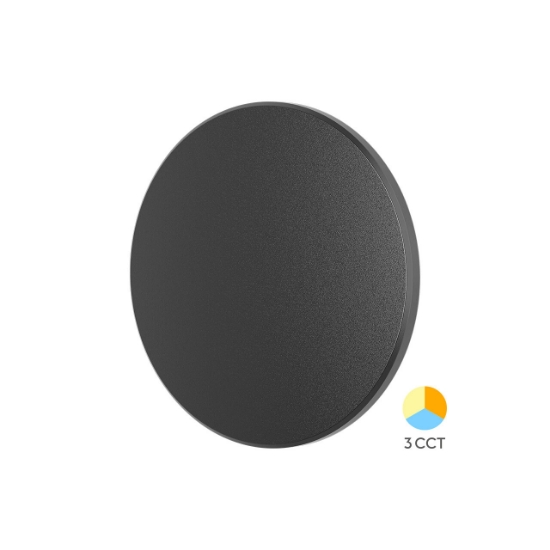 Imagine CORP LED PALERMO 12W-3in1 IP65- D220mm NEGRU