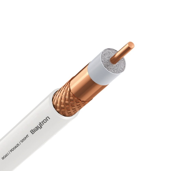 Imagine CABLU COAXIAL RG6 CX7 Cu/Cu 75ohm ALB 500M/ROLA