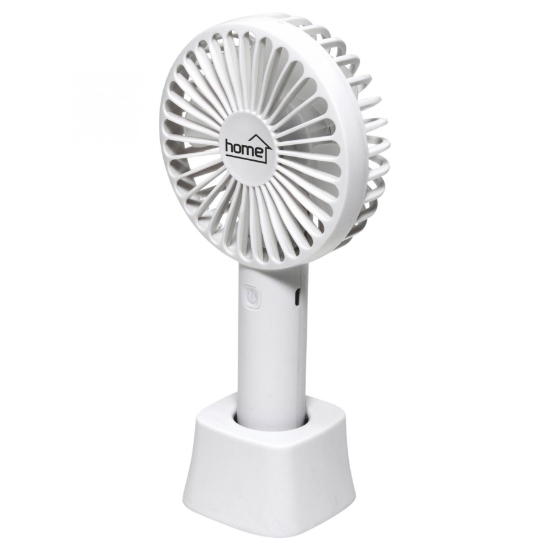 Imagine Ventilator de mana, cu dinam, 9 cm, alb