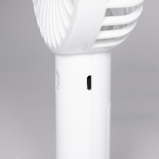 Imagine Ventilator de mana, cu dinam, 9 cm, alb