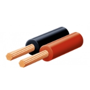 Imagine Cablu pentru difuzor, roşu-negru, 2x0,15 mm, 100 m/rolă