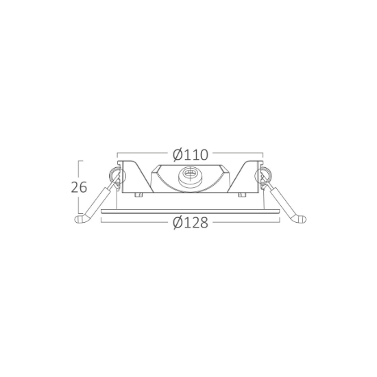 Imagine SPOT LED ROTUND ST 6W 470LM DIM 3in1 F:128MM ALB IP40