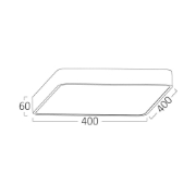 Imagine PLAFONIERA LED 36W 3in1 AURIU BLADE SQR