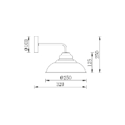 Imagine LAMPA DE PERETE P004W-1H-1xE27-NEGRU