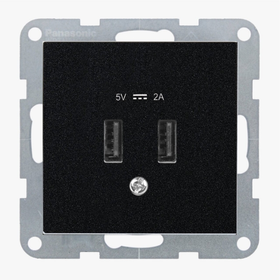 Imagine PRIZA USB 5V-2A MEC. KARRE PLUS 55 NEGRU
