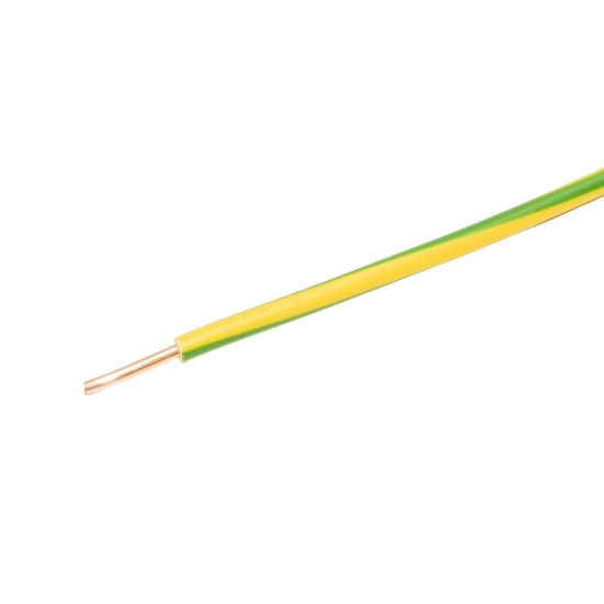 Imagine Conductor rigid cupru, FY 4 mm², verde-galben – colac