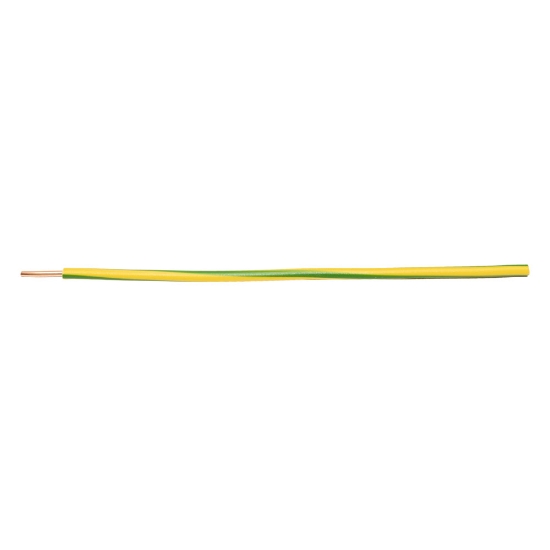 Imagine Conductor rigid cupru, FY 6 mm², verde-galben – colac