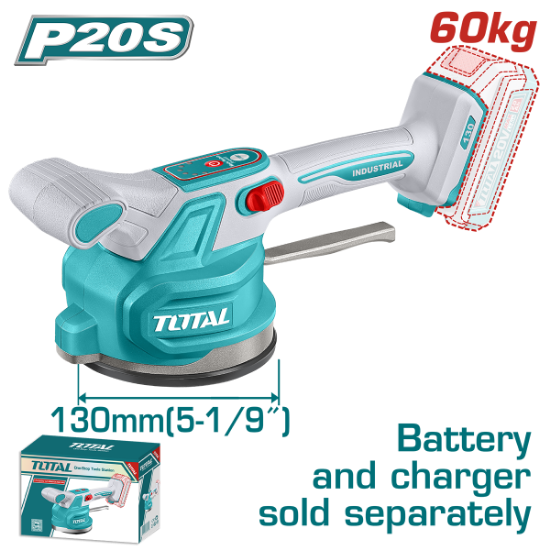 Imagine TOTAL - VIBRATOR CU VENTUZA PENTRU PLACI CERAMICE 20V (NU INCLUDE ACUMULATOR)