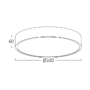 Imagine PLAFONIERA LED 50W 3in1 ALB BLADE RND