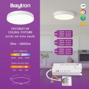 Imagine PLAFONIERA LED 50W 3in1 ALB BLADE RND