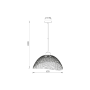 Imagine PENDUL W006R-1H-1xE27 NEGRU