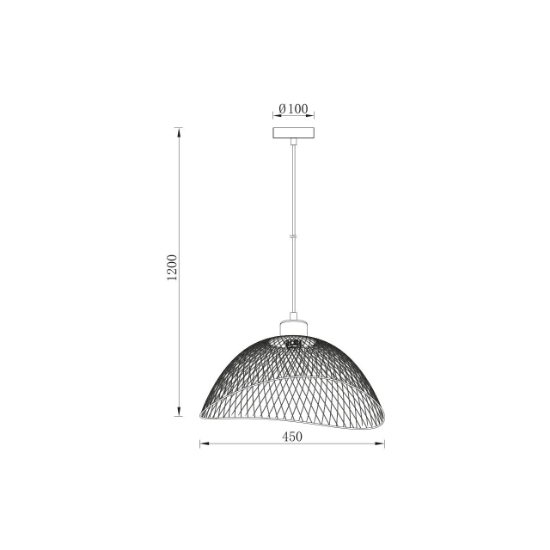 Imagine PENDUL W006R-1H-1xE27 NEGRU