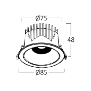 Imagine SPOT LED LINEX-CD10 10W 3in1 ALB