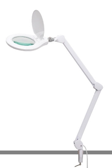 Imagine Lampă cu lupă LED, pentru masă, cu control al luminozității