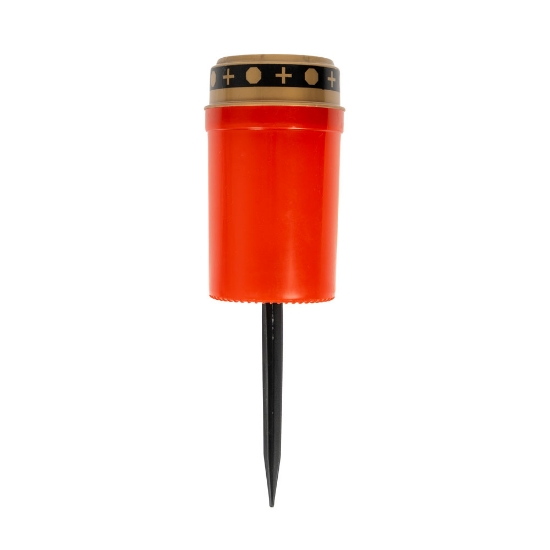 Imagine Lampa solara candela 24cm 12buc/set, rosu, Erste