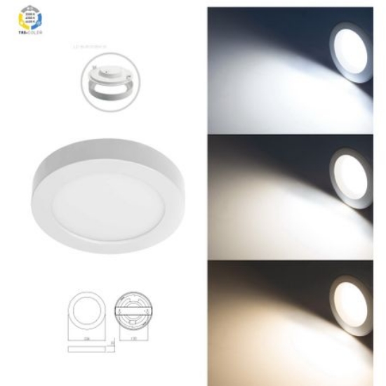 Imagine Spot LED incastrat BOLERO, 18 W, 1600 lm, alb reglabil (CCT), IP40, rotund