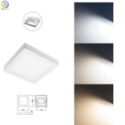 Imagine Spot LED incastrat BOLERO, 18 W, 1600 lm, alb reglabil (CCT), IP40, patrat