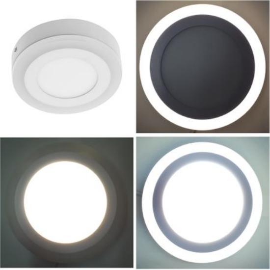 Imagine Spot LED aplicat TWINS, 16 W, 1140 lm, lumina calda 3000K, alb