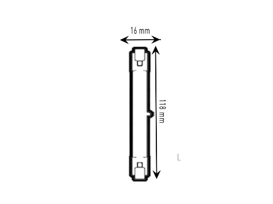 Imagine Bec LED R7s J118, 9 W, 900 lm, lumina neutra 4000K
