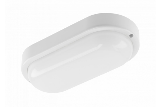 Imagine Plafoniera etansa LED ovala KODO OV, 8 W, 720 lm, lumina neutra 4000K, 16 x 9 cm, alba