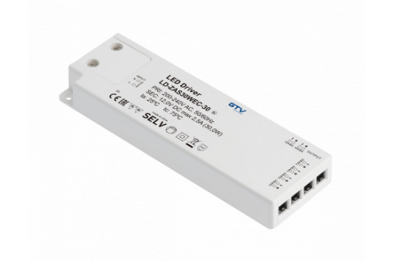 Imagine Sursa de alimentare LED 12V Easy Click, 30 W, IP20, 6 iesiri mini AMP
