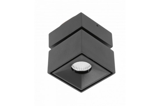 Imagine Spot LED aplicat, 15 W, 1500 lm, lumina neutra 4000K, patrat, negru