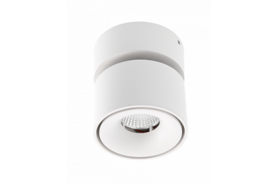 Imagine Spot LED aplicat, 8 W, 680 lm, lumina neutra 4000K, rotund, alb
