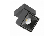 Imagine Spot LED aplicat, 8 W, 680 lm, lumina neutra 4000K, patrat, negru