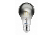 Imagine Bec LED filament E27 A60, 8 W, 400 lm, lumina calda 1800K, sticla fumurie