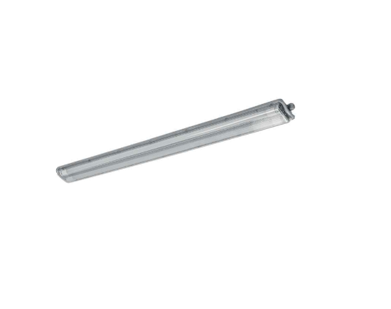 Imagine Corp etans cu tuburi LED T8 incluse, 2 x 18 W, 3600 lm, IP65, 120 cm, gri