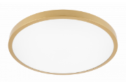 Imagine Plafoniera LED ATOL, 32 W, 2560 lm, lumina neutra 4000K, IP54, D40 cm, aurie