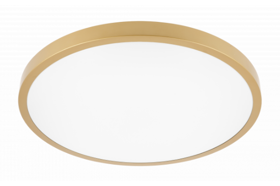 Imagine Plafoniera LED ATOL, 32 W, 2560 lm, lumina neutra 4000K, IP54, D40 cm, aurie