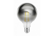 Imagine Bec LED filament E27 G95, 8 W, 720 lm, lumina calda 2700K, sticla fumurie, vintage