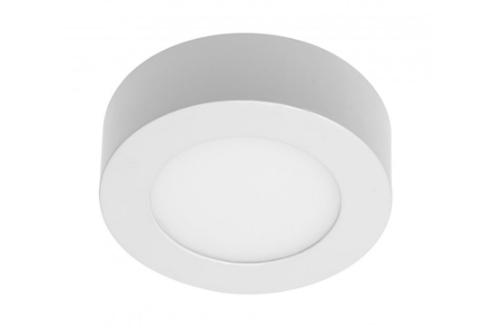 Imagine Spot LED aplicat ORIS PLUS, 7 W, 560 lm, lumina calda 3000K, rotund, alb