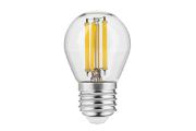 Imagine Bec LED filament E27 G45, 5,8 W, 640 lm, lumina calda 2700K, sticla transparenta