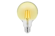 Imagine Bec LED filament E27 G95, 4 W, 300 lm, lumina calda 3000K, vintage